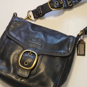 ✨ Authentic Coach Black Leather Shoulder Purse Handbag ✨